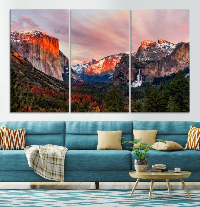 Large Yosemite National Park Wall Art Landscape Canvas Print