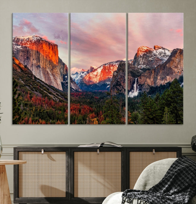 Large Yosemite National Park Wall Art Landscape Canvas Print