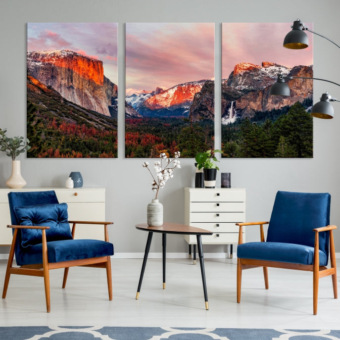 Large Yosemite National Park Wall Art Landscape Canvas Print