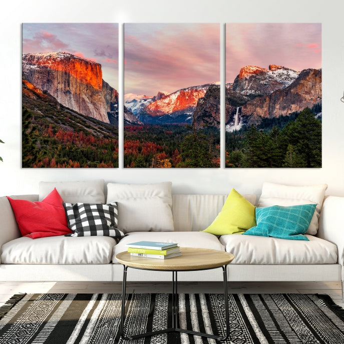 Large Yosemite National Park Wall Art Landscape Canvas Print