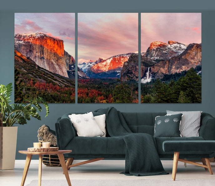 Large Yosemite National Park Wall Art Landscape Canvas Print