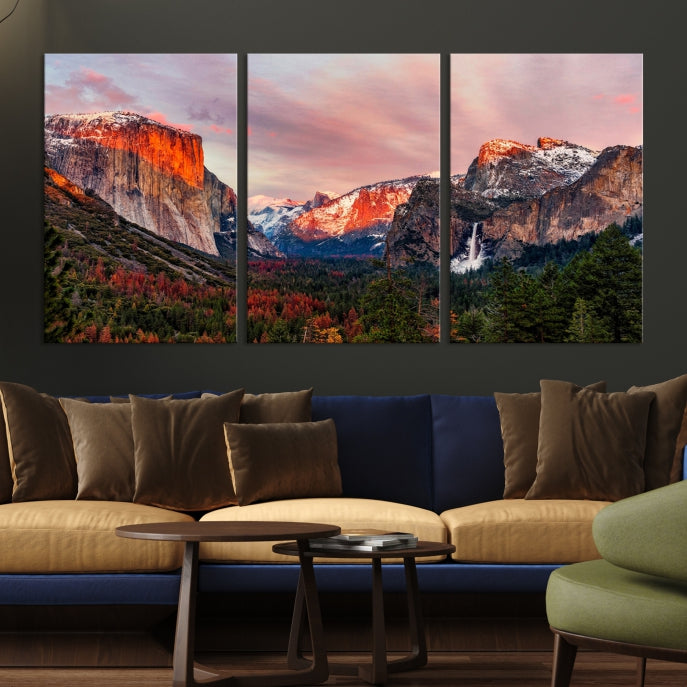 Large Yosemite National Park Wall Art Landscape Canvas Print