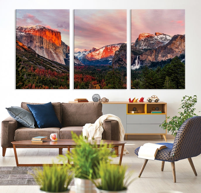 Large Yosemite National Park Wall Art Landscape Canvas Print