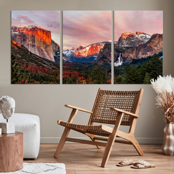 Large Yosemite National Park Wall Art Landscape Canvas Print