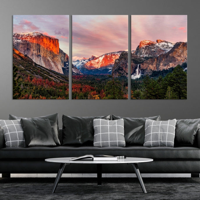 Large Yosemite National Park Wall Art Landscape Canvas Print