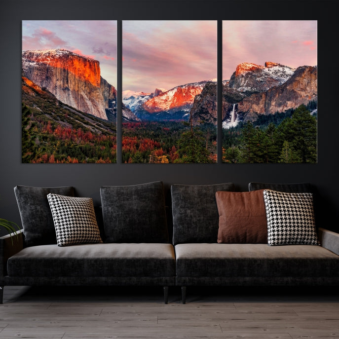 Large Yosemite National Park Wall Art Landscape Canvas Print