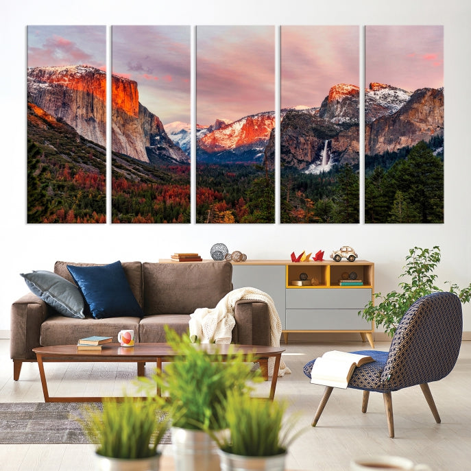 Large Yosemite National Park Wall Art Landscape Canvas Print