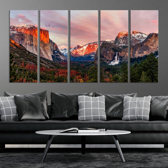 Large Yosemite National Park Wall Art Landscape Canvas Print