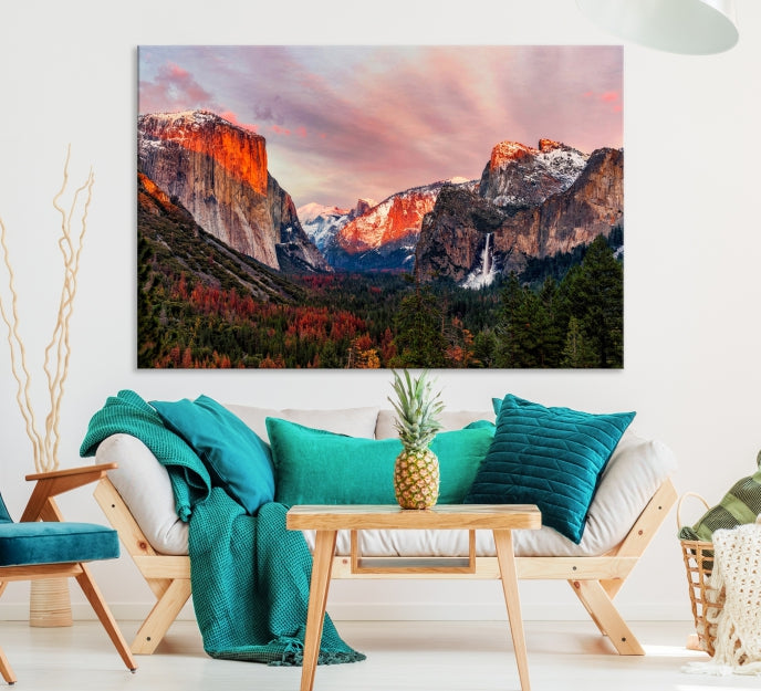 Large Yosemite National Park Wall Art Landscape Canvas Print