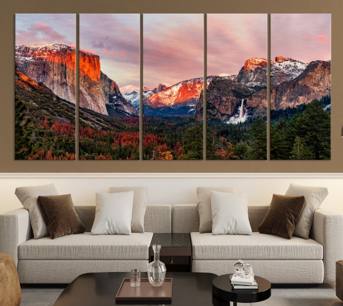 Large Yosemite National Park Wall Art Landscape Canvas Print