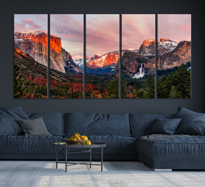 Large Yosemite National Park Wall Art Landscape Canvas Print