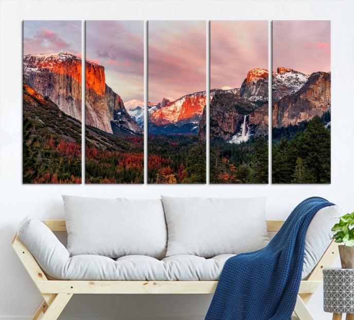 Large Yosemite National Park Wall Art Landscape Canvas Print