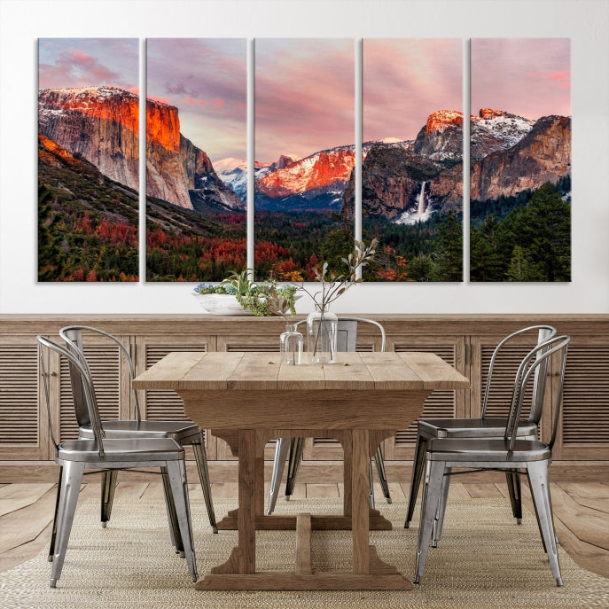 Large Yosemite National Park Wall Art Landscape Canvas Print