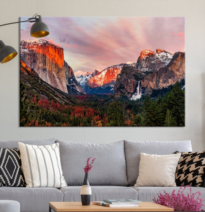 Large Yosemite National Park Wall Art Landscape Canvas Print