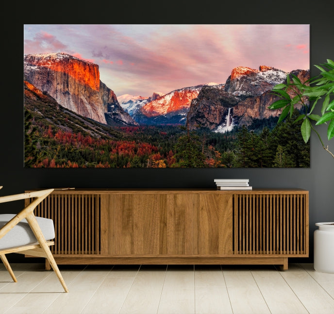 Large Yosemite National Park Wall Art Landscape Canvas Print