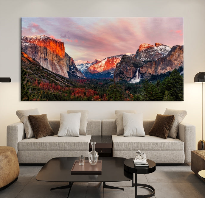 Large Yosemite National Park Wall Art Landscape Canvas Print