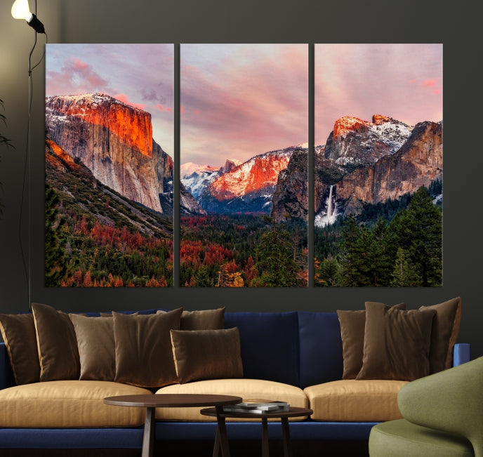 Large Yosemite National Park Wall Art Landscape Canvas Print