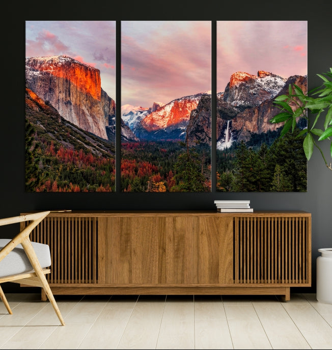 Large Yosemite National Park Wall Art Landscape Canvas Print