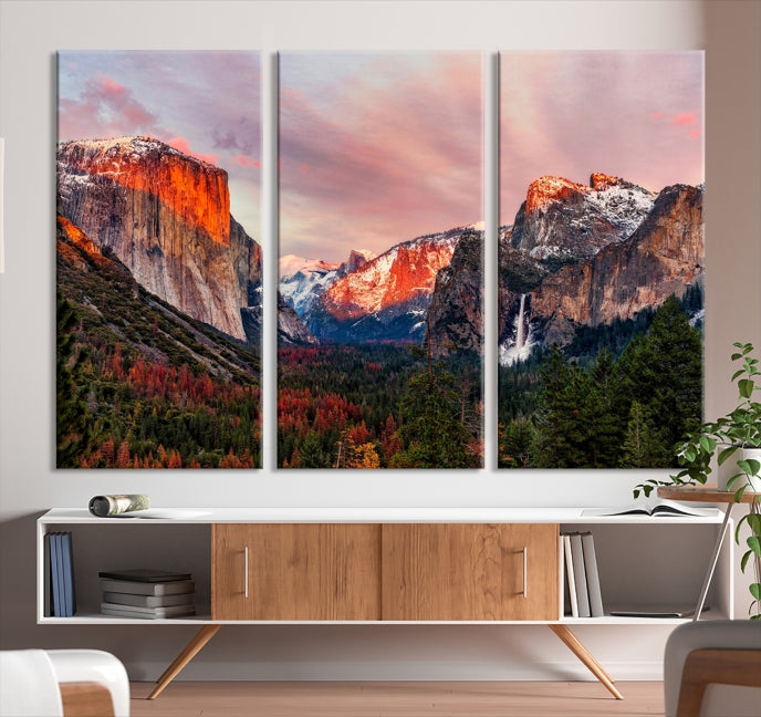 Large Yosemite National Park Wall Art Landscape Canvas Print