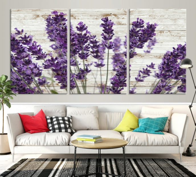 Lavander Herb Large Wall Art Giclee Canvas Print Floral Decor