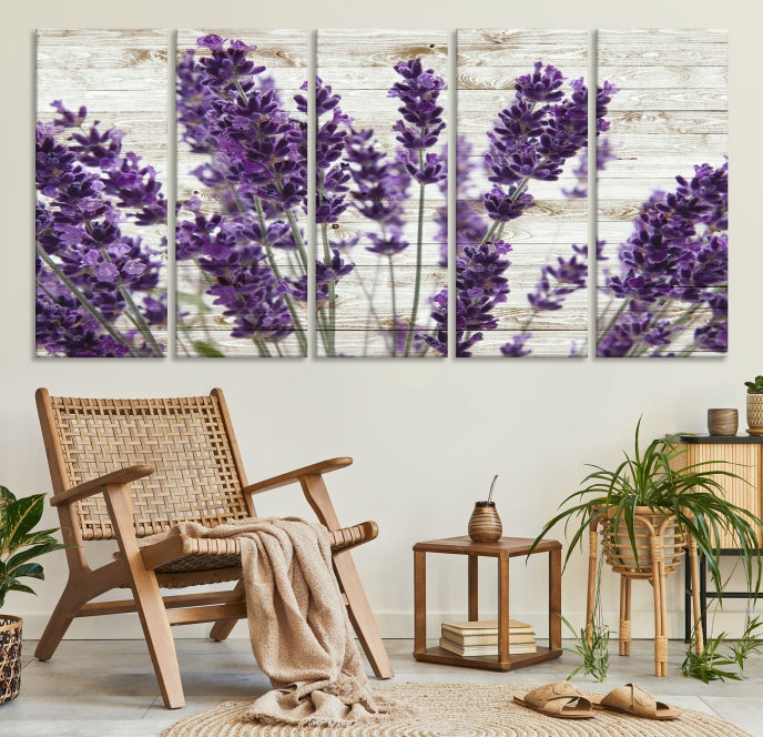 Lavander Herb Large Wall Art Giclee Canvas Print Floral Decor