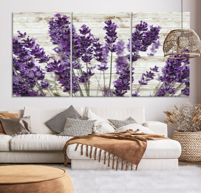 Lavander Herb Large Wall Art Giclee Canvas Print Floral Decor