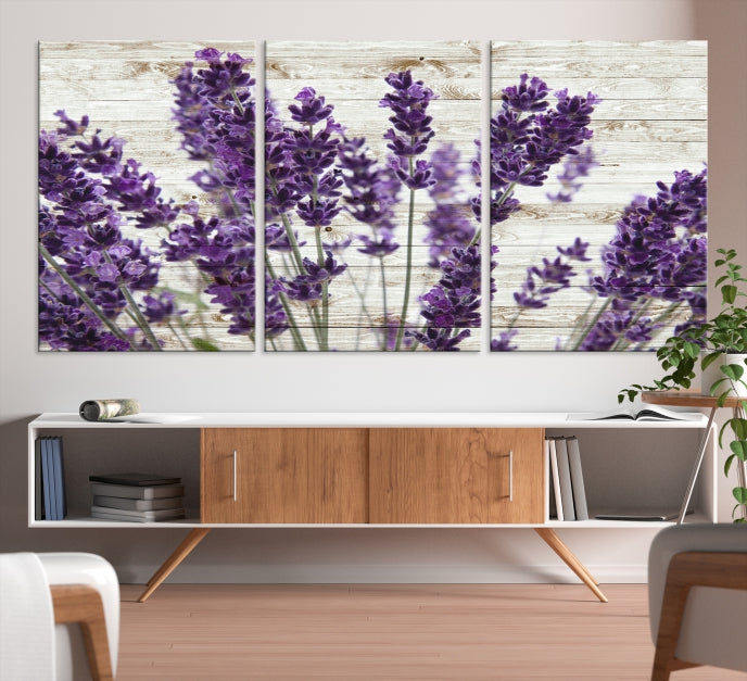 Lavander Herb Large Wall Art Giclee Canvas Print Floral Decor