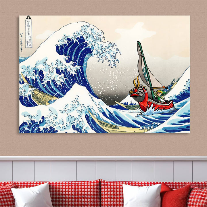 Legend of Zelda wall art Breath of the Wild Game room decor Zelda Nursery art Zelda Wall Art Canvas Print