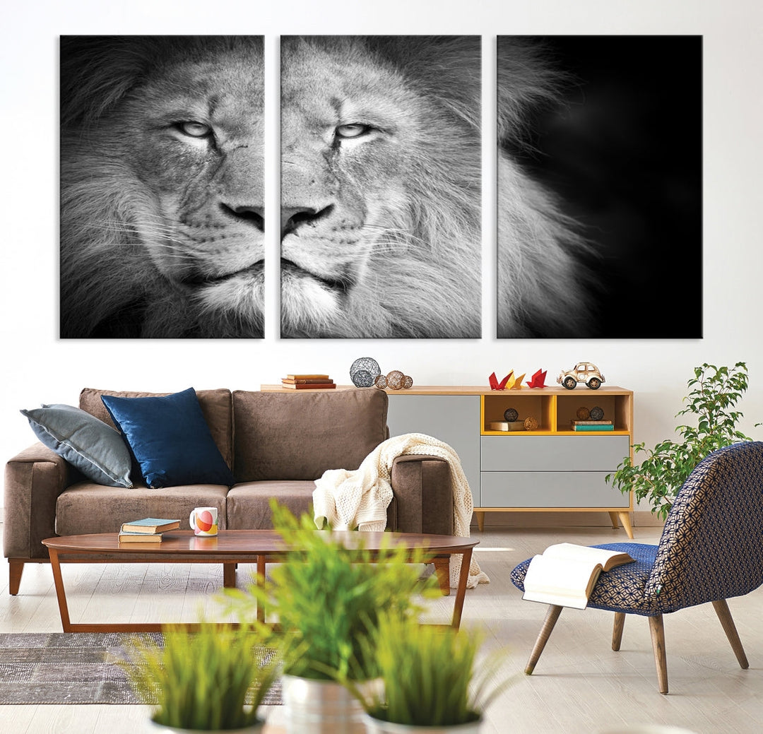 Lion Wall Art Canvas Print