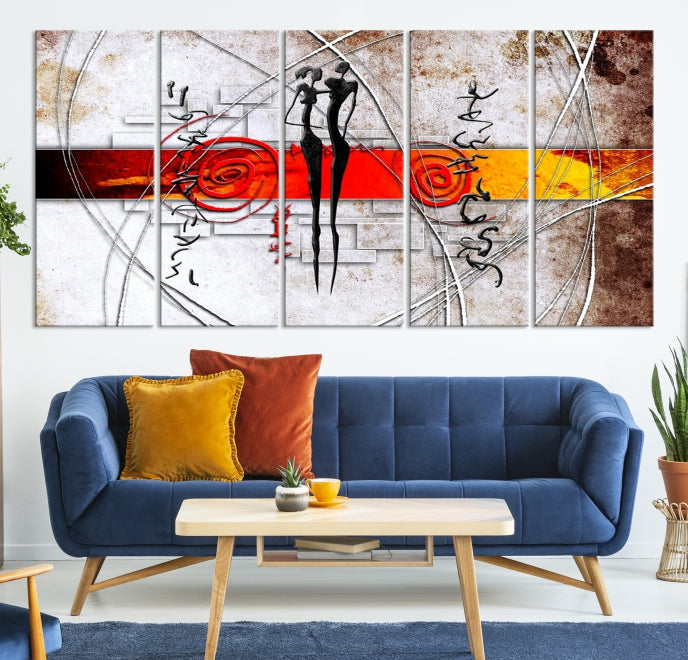 Love Abstract Painting Large Wall Art Canvas Print