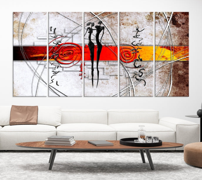 Love Abstract Painting Large Wall Art Canvas Print