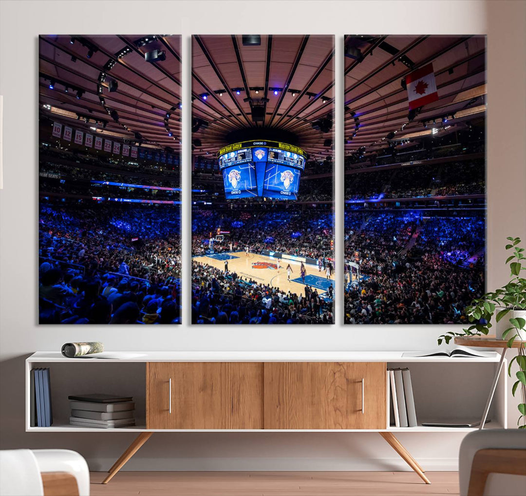 Madison Square Garden Stadium Wall Art Canvas Print