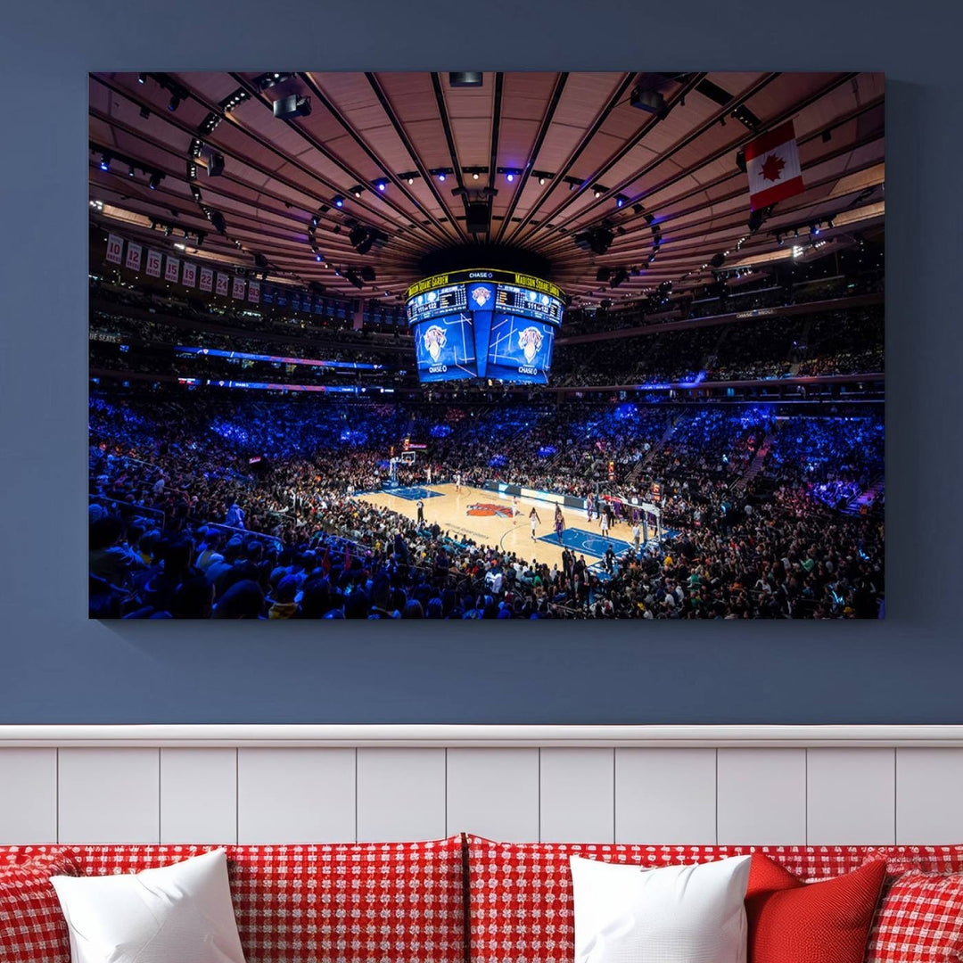 Madison Square Garden Stadium Wall Art Canvas Print