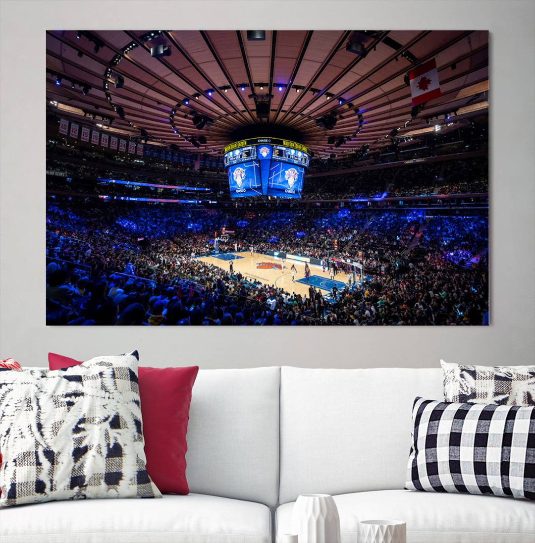 Madison Square Garden Stadium Wall Art Canvas Print