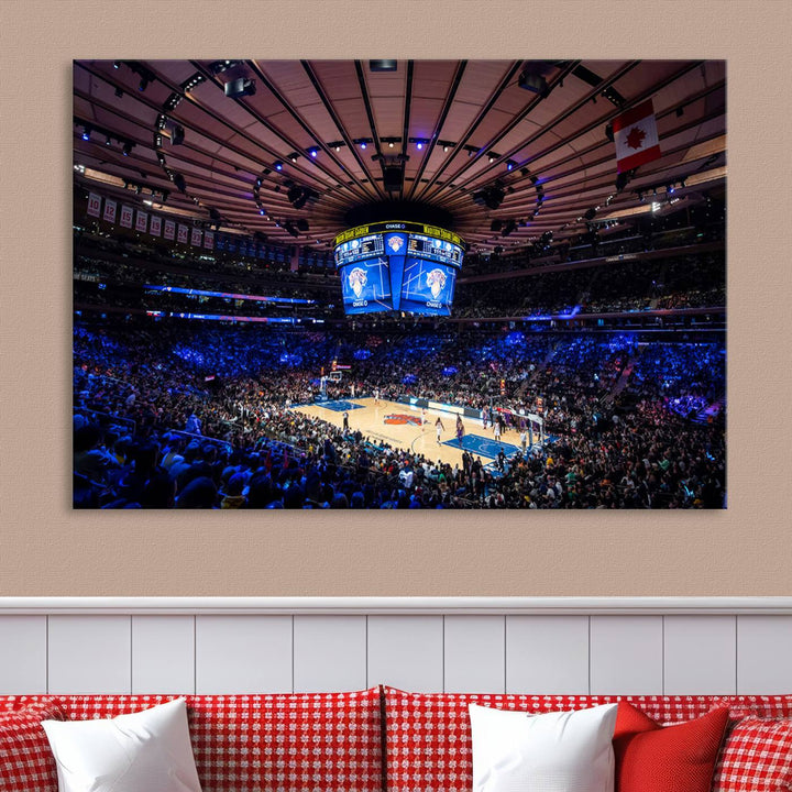 Madison Square Garden Stadium Wall Art Canvas Print