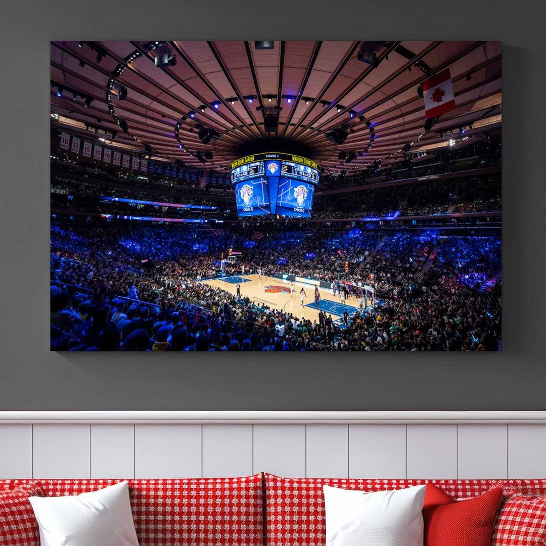 Madison Square Garden Stadium Wall Art Canvas Print