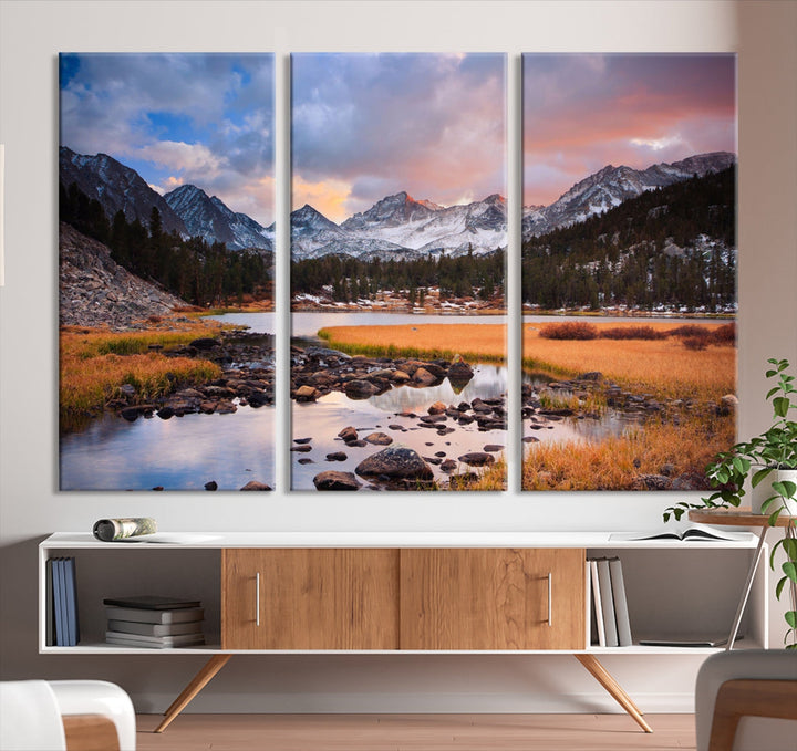 Marvellous Mountain Landscape Canvas Wall Art Giclee Print Nature Framed Art Print