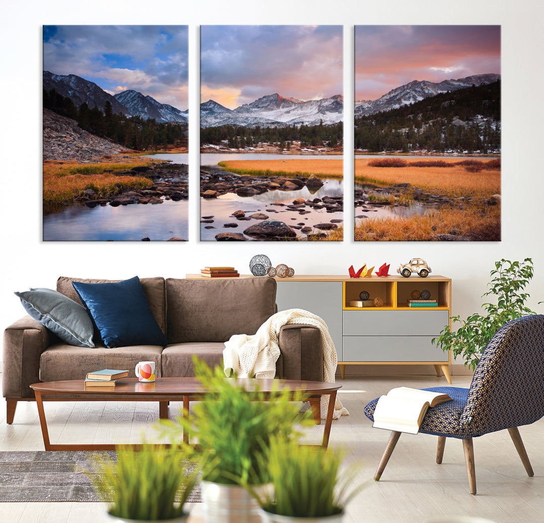 Marvellous Mountain Landscape Canvas Wall Art Giclee Print Nature Framed Art Print