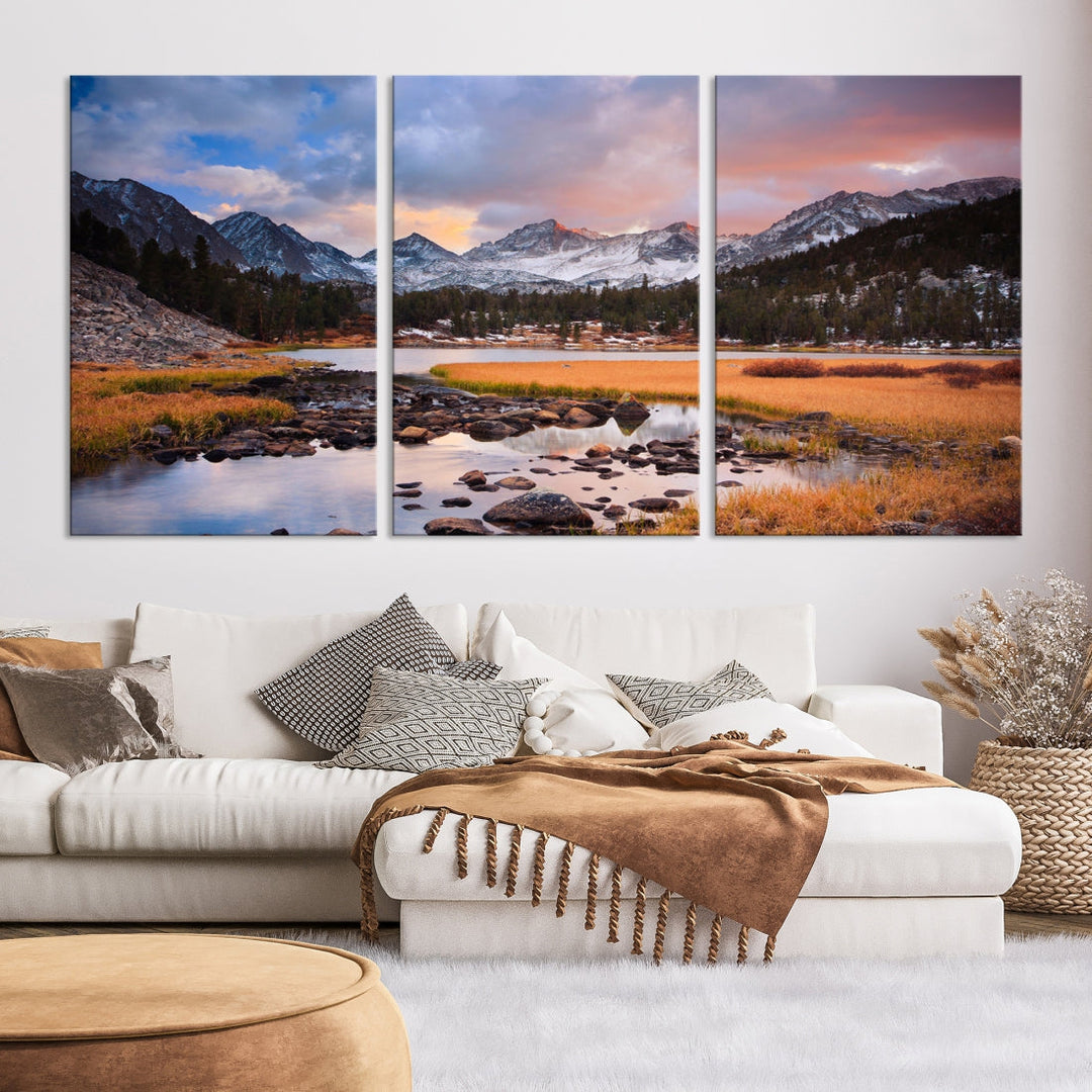 Marvellous Mountain Landscape Canvas Wall Art Giclee Print Nature Framed Art Print