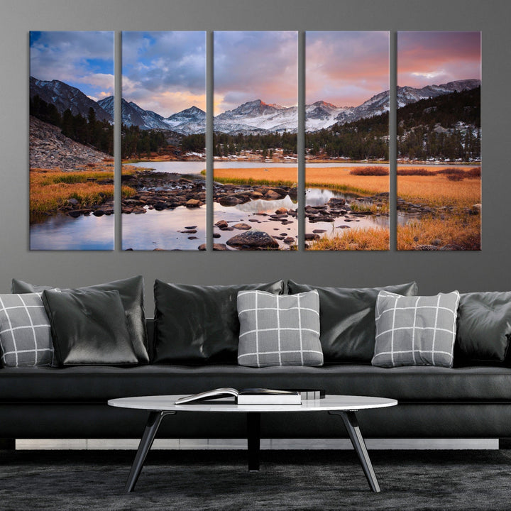 Marvellous Mountain Landscape Canvas Wall Art Giclee Print Nature Framed Art Print