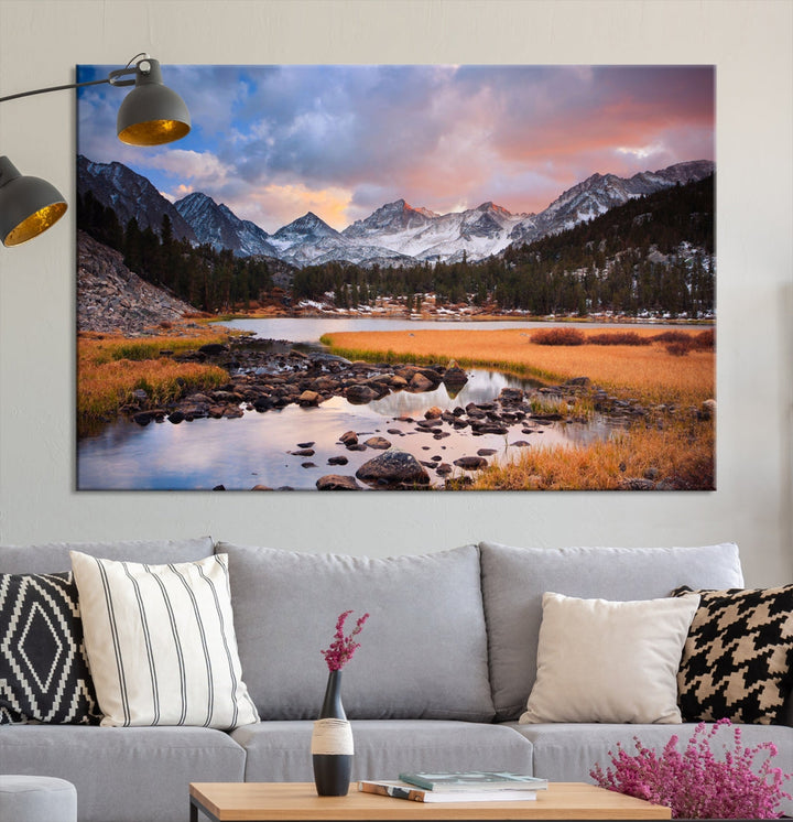 Marvellous Mountain Landscape Canvas Wall Art Giclee Print Nature Framed Art Print