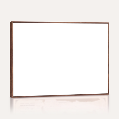 Walnut floating frame option