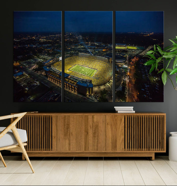 Michigan Canvas Wall Art gifts Sport Canvas Print Stadium