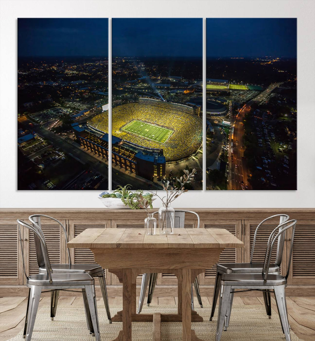 Michigan Canvas Wall Art gifts Sport Canvas Print Stadium