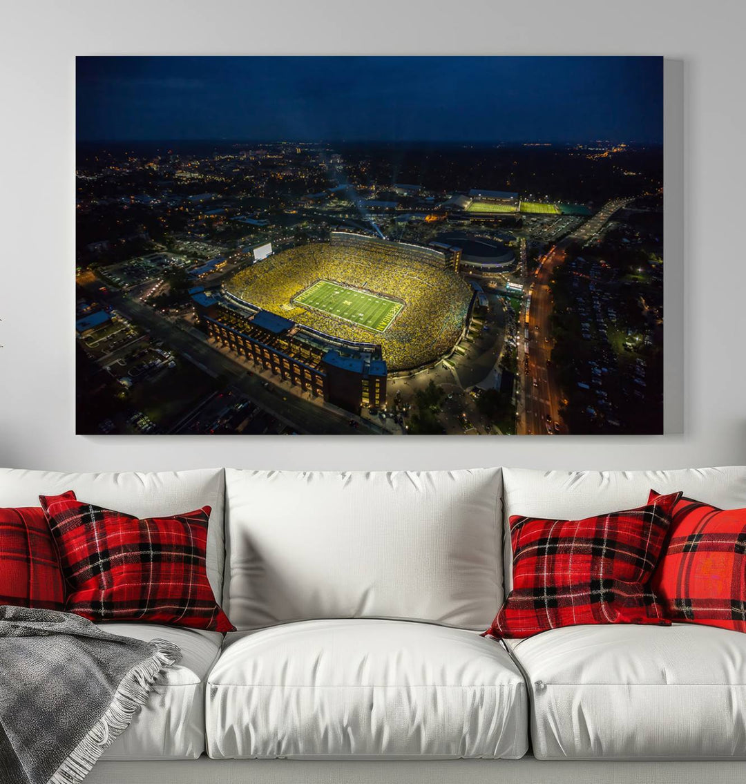 Michigan Canvas Wall Art gifts Sport Canvas Print Stadium