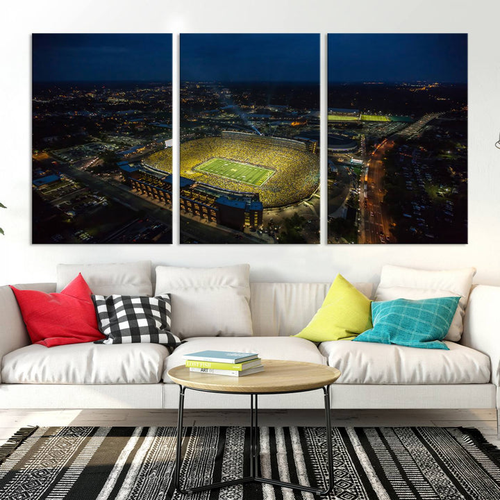 Michigan Canvas Wall Art gifts Sport Canvas Print Stadium