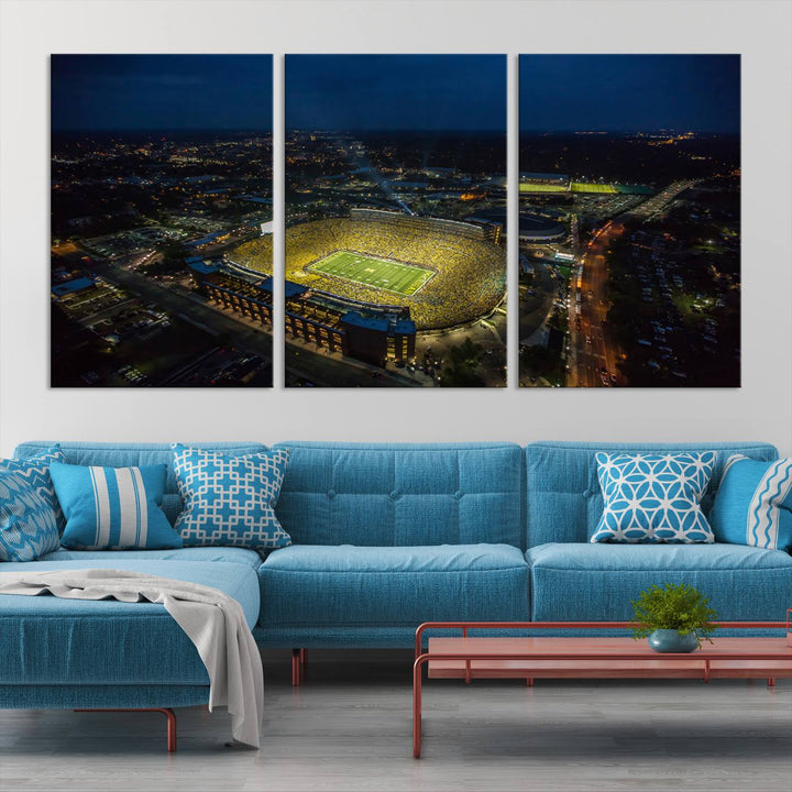 Michigan Canvas Wall Art gifts Sport Canvas Print Stadium