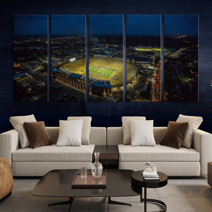 Michigan Canvas Wall Art gifts Sport Canvas Print Stadium