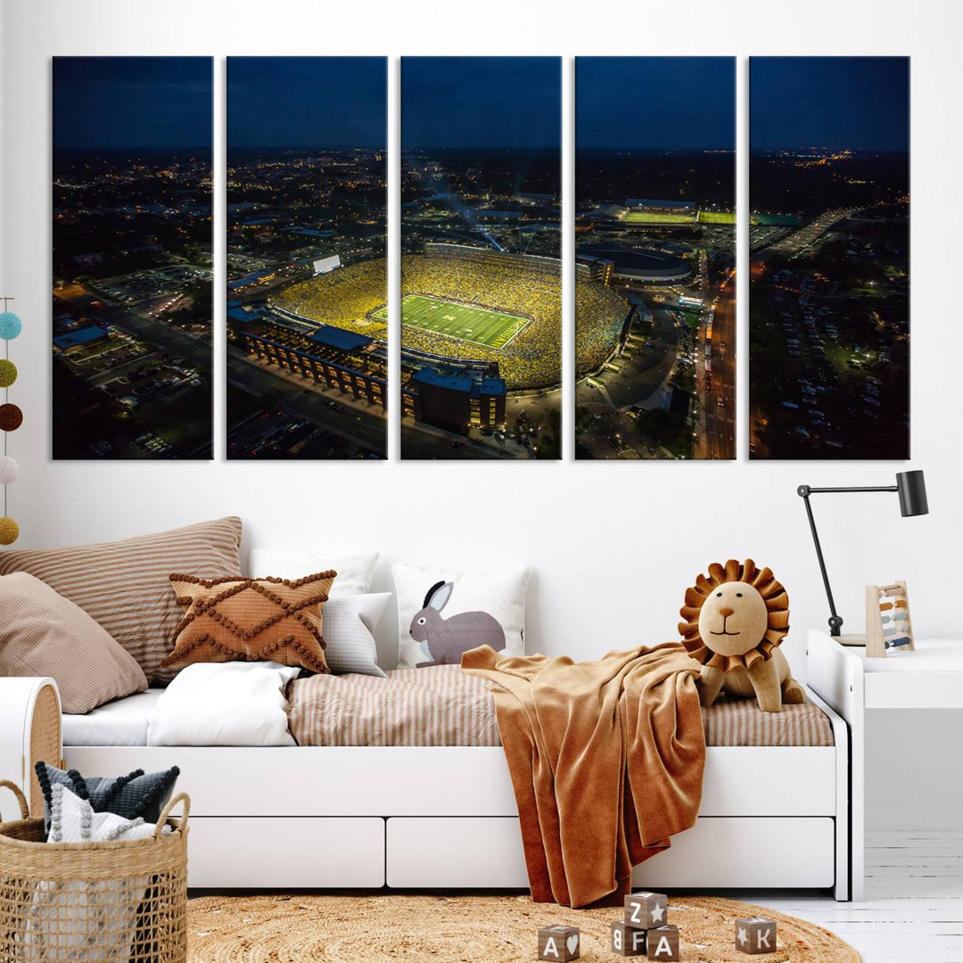 Michigan Canvas Wall Art gifts Sport Canvas Print Stadium