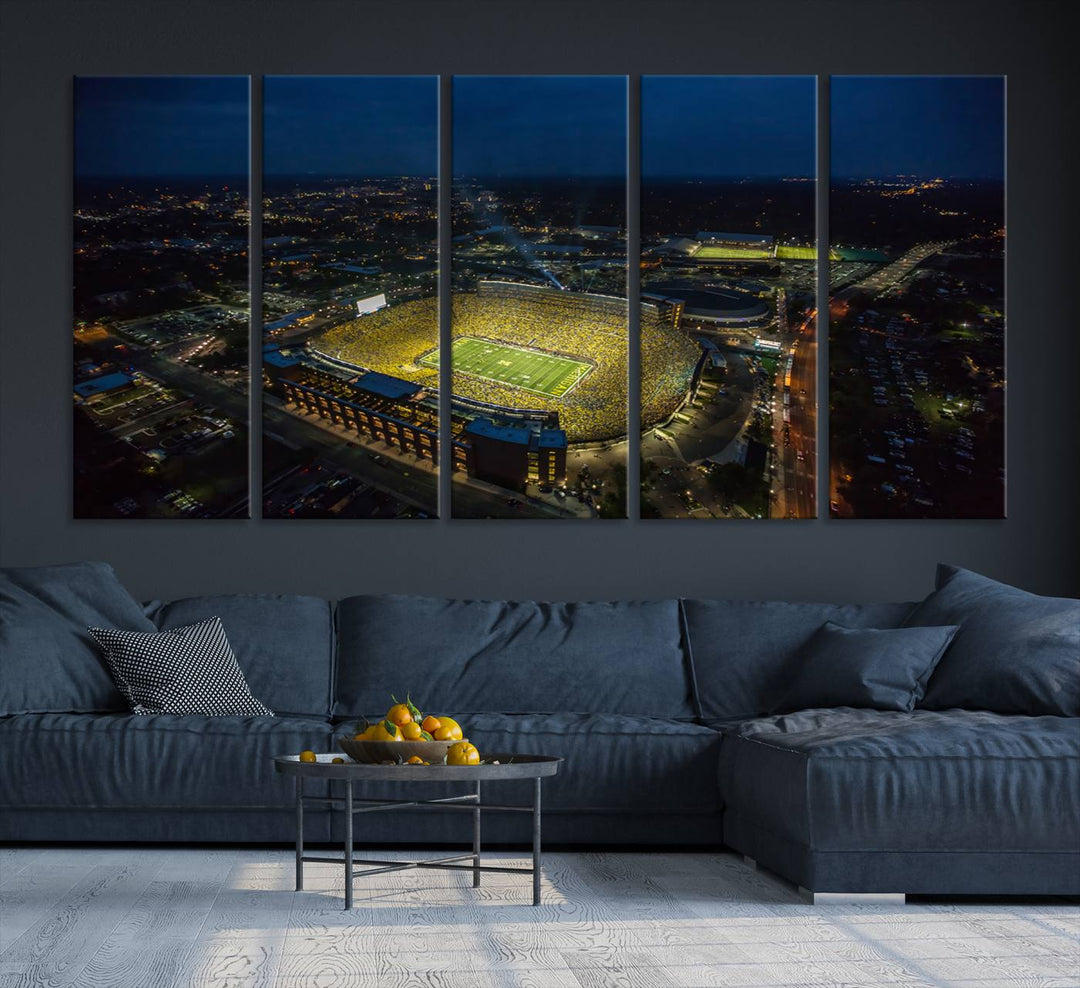 Michigan Canvas Wall Art gifts Sport Canvas Print Stadium